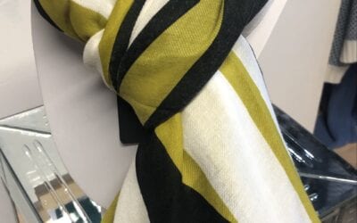 Marble lime mix scarf