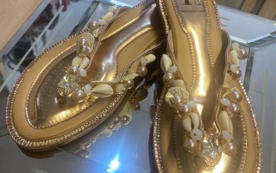 Pia Rossini Luna sandals in rose gold
